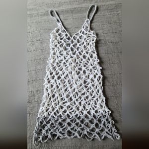 Handmade Crochet Beach Cover up size M/L
